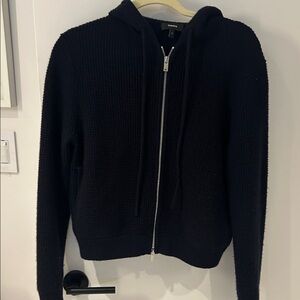 Theroy hooded Navy Women's Sweater donating if not sold soon